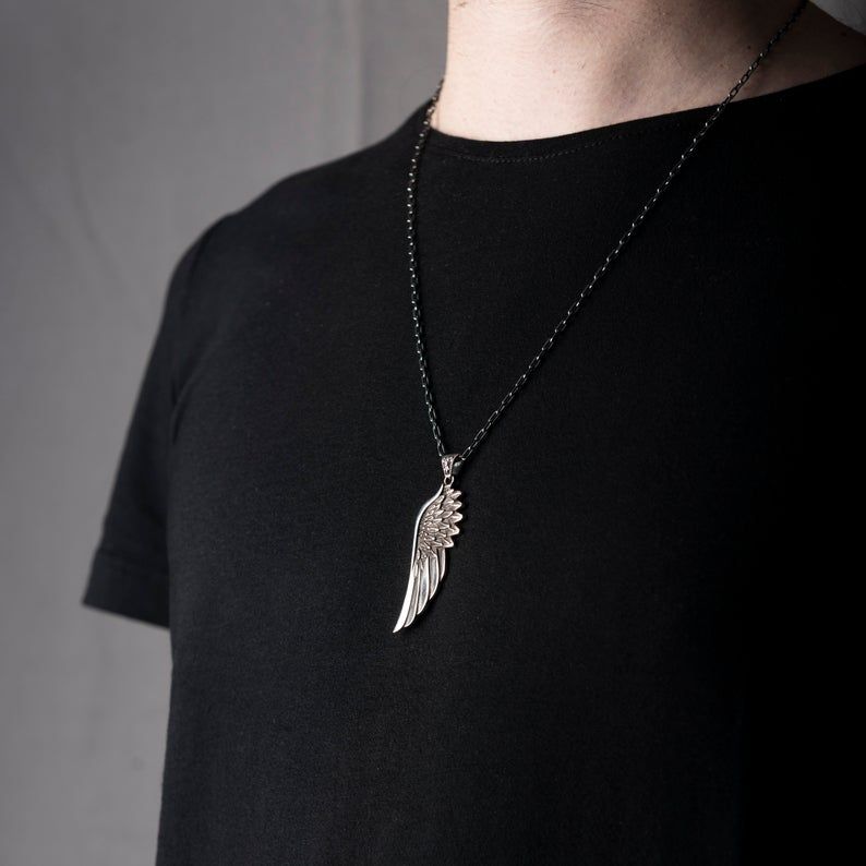 Angel Wing Men Necklace