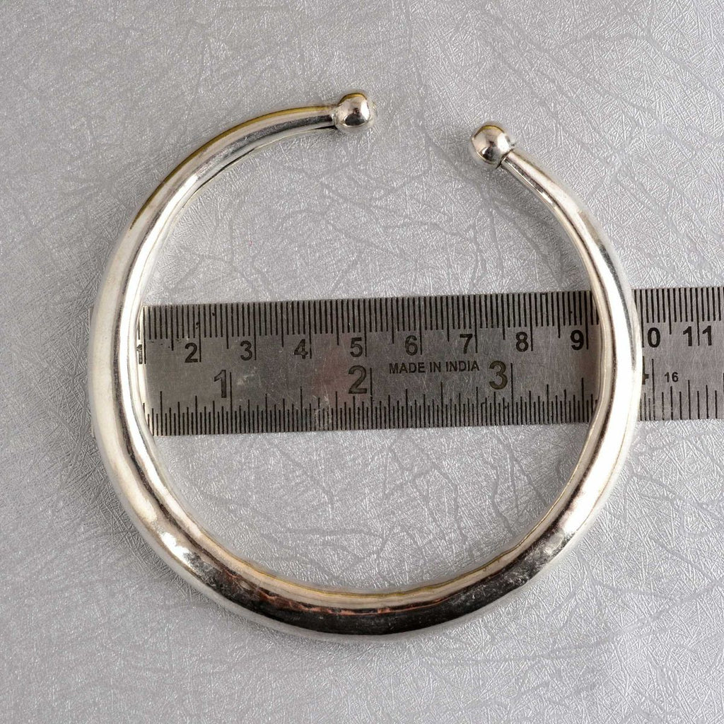 Sterling Silver Solid Cuff Bangle