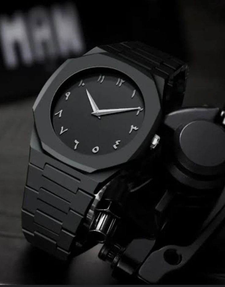 Black Aura Arabic Watch.
