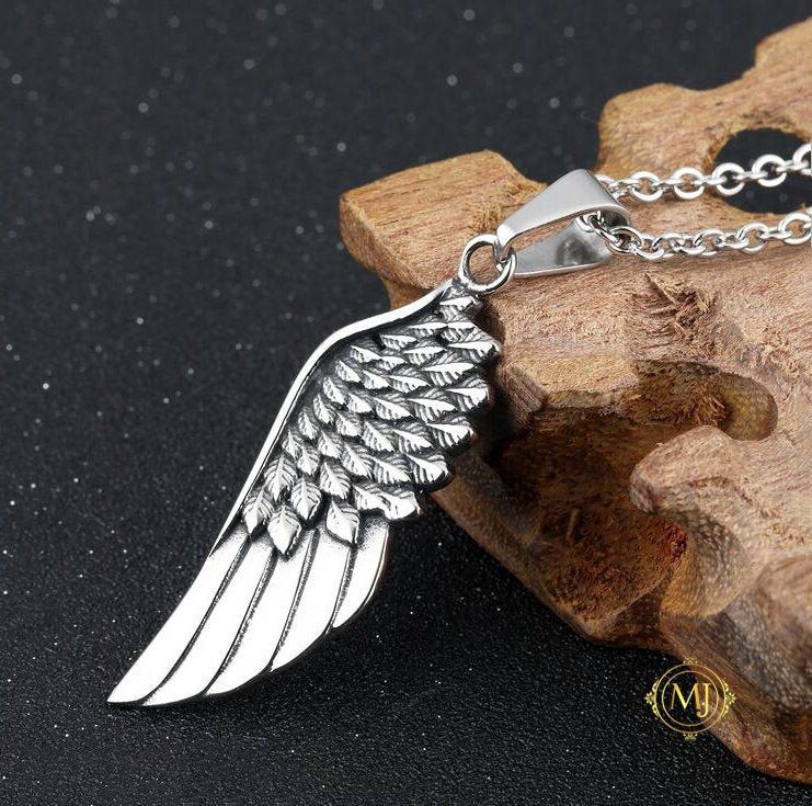 Angel Wing Men Necklace