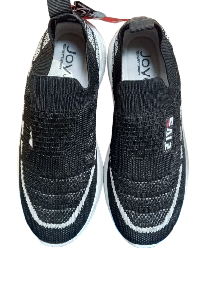 Black Slip-On Sport Sneakers