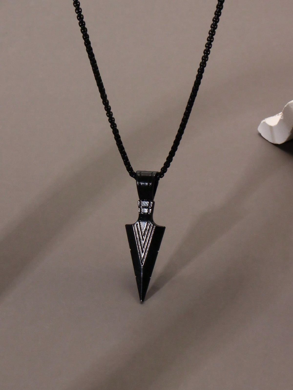 Viking Arrow Steel Necklace