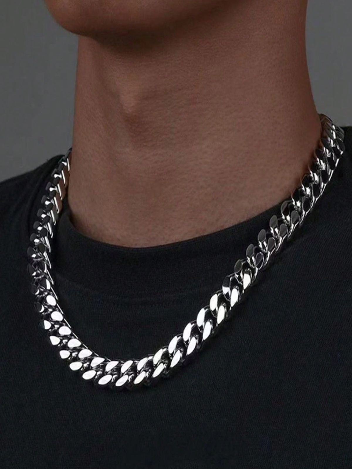 Bold Cuban Link Chain – Stainless Steel Statement Necklace